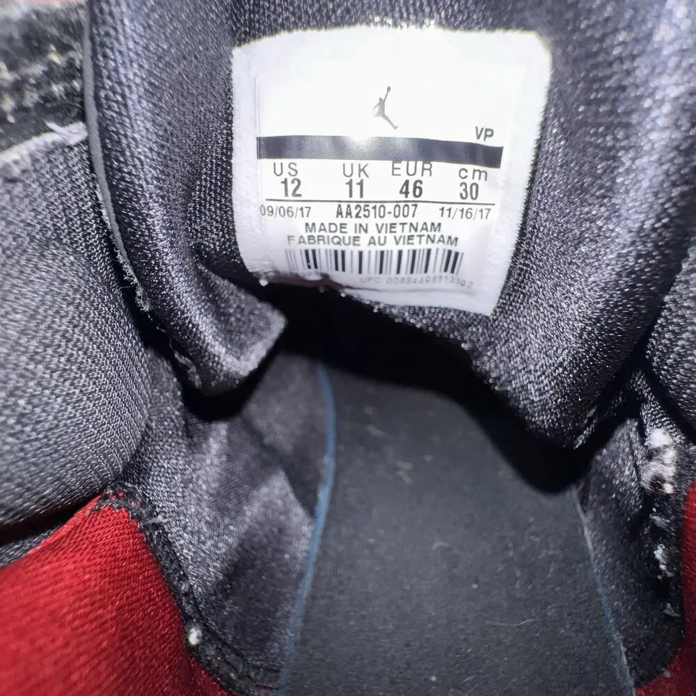 Jordan Why Not Zer0.1 Bred Black Red Men’s Size 12 Basketball Shoes AA2510-007